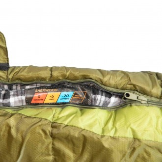 Спальный мешок Tramp Sherwood Long одеяло правый dark-olive/grey 230/100 UTRS-05. . фото 9