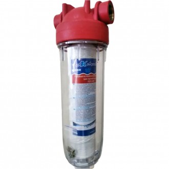Колба DP HOT 10" для горячей воды 1/2" AquaKut (10813). Харьков. фото 1 Колба DP HOT 10" для горячей воды 1/2" AquaKut (10813). Харьков. фото 1
