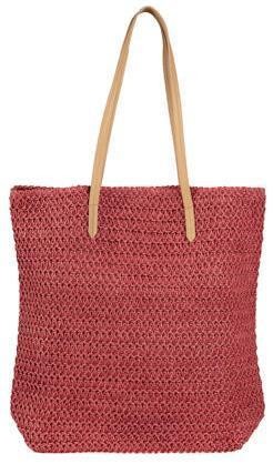 Плетеная сумка на пляж, сумка шоппер два в одном Esmara красная Описание товара . . фото 2
