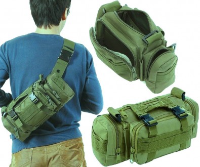 Тактическая, армейская мужская сумка Molle Combat Sachet хаки
Стильная сумка-сли. . фото 6