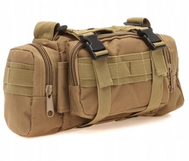 Тактическая, армейская мужская сумка Molle Combat Sachet койот
Стильная сумка-сл. . фото 3