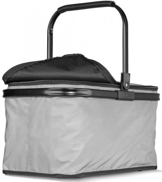 Светоотражающая сумка, корзина для покупок складная 26L Topmove серебристая Опис. . фото 2