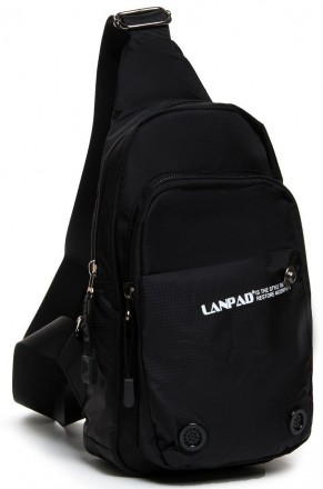 Мужская сумка-слинг Lanpad черный 8351 black
Мужская сумка носится через плечо, . . фото 2