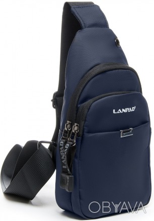 Замечательная мужская сумка Lanpad 6023 blue Надежная сумка, которая способна по. . фото 1