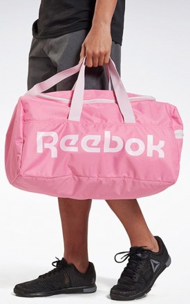 Женская спортивная сумка для тренировок 35L Reebok Sport Act Core M Grip розовая. . фото 3