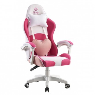 Кресло геймерское Bonro Lady 807 розовое с белым
Стильное геймерское кресло Bonr. . фото 2