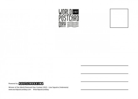 Официальная открытка к World Postcard Day 2023
 
	Плотная бумага 450 г/м2.
	Цвет. . фото 2