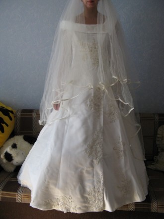 Продам весільну сукню Колір - айворі, ніжна та гарна класична весільна сукня. Сп. . фото 5