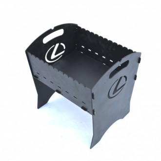 Уникальный мангал Lexus Характеристики: чорная сталь 3 мм чорная огнестойкая кра. . фото 7