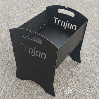 Разборный мангал Trojan (или любая другая надпись по Вашему желанию) Компактный,. . фото 1