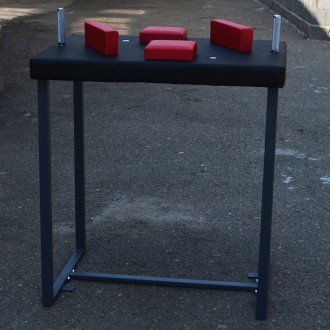 Разборной стол для армрестлинга Троян черный с красными подушками Основные преим. . фото 10