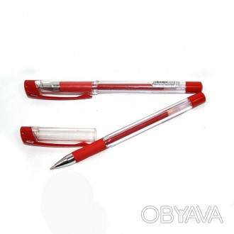 Ручка гелева Hiper Marvel HO-2175 1 мм червона корпус прозорий HO-2175к
 
Характ. . фото 1
