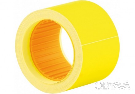 Етикетки-цінники 50х40 мм жовті 100 шт/рул Economix (5). . фото 1
