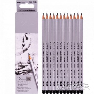 Характеристики
Тип: набір чорнографітних олівців
Кількість у наборі: 12 шт
Корпу. . фото 1