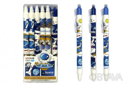Ручка гелевая пиши-стирай ООПТ Space 0,5мм синяя (12) K9825
 
Ручка ООПТ Space и. . фото 1