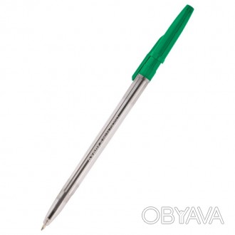 Ручка шариковая Axent Delta 0,7мм зеленая, корпус прозрачный (50) DB2051-04
 
Ша. . фото 1
