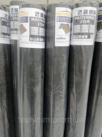 Мембрана MasterMax 3 ECO 115г/м2 - тришарова супердифузійна мембрана світло сіро. . фото 3