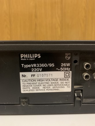 Продаётся Видеомагнитофон кассетный Phillips Type: VR3360/95. 
В рабочем состоя. . фото 3