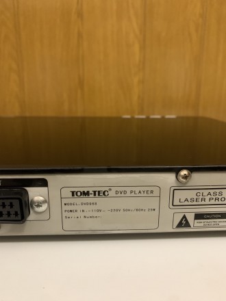 Продаётся DVD player Tom-Tec Model: DVD968.
В рабочем состоянии.
САМОВЫВОЗ В О. . фото 3