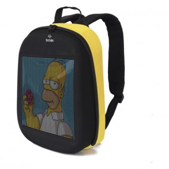 Рюкзак Sobi Pixel SB9702 Yellow с LED экраномПочему рюкзаки с LED дисплеем стано. . фото 2