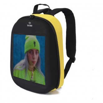 Рюкзак Sobi Pixel SB9702 Yellow с LED экраномПочему рюкзаки с LED дисплеем стано. . фото 3