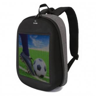 Рюкзак с LED экраном Sobi Pixel SB9702 GrayПочему рюкзаки с LED дисплеем становя. . фото 3