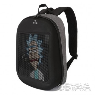 Рюкзак с LED экраном Sobi Pixel SB9702 GrayПочему рюкзаки с LED дисплеем становя. . фото 1