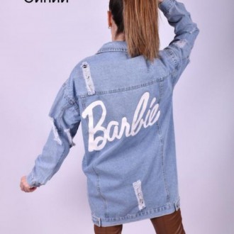Подовжена джинсовая куртка Barbie. Днепр. фото 1 Подовжена джинсовая куртка Barbie. Днепр. фото 1