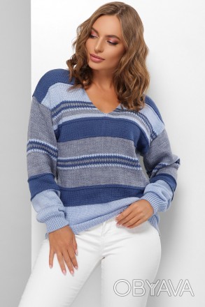Жіночий светр у смужку
	✔️ Оплата на картку або наложенний платіж (оплата при от. . фото 1