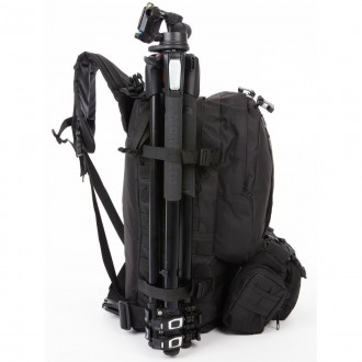 Тактический черный рюкзак выполнен из высококачественных материалов. На наружной. . фото 15