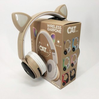 Бездротові навушники, що світяться з котячими вушками, відрізняються від більшос. . фото 9