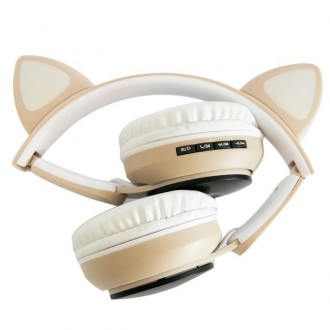 Бездротові навушники, що світяться з котячими вушками, відрізняються від більшос. . фото 4