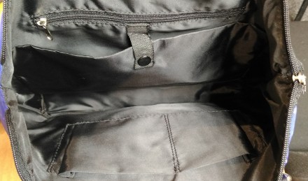 Женская повседневная сумка из зонтичной ткани на двух длинных, плоских ручках с . . фото 4