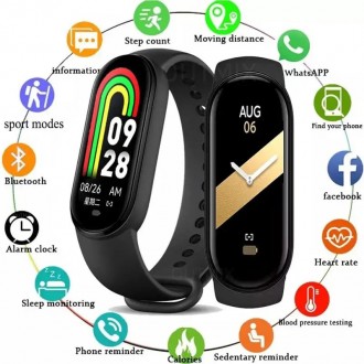 Фитнес Часы Smart Band М8, Трекер, Шагомер, Пульс, Давление Новинка
Ремешок в ко. . фото 3