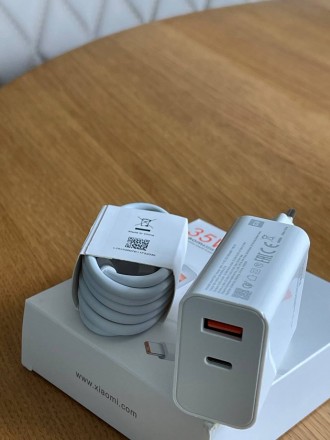 Зарядний пристрій для Xiaomi Mi Power Adapter 35W + Кабель Type C (MDY-11-EZ)
 
. . фото 8