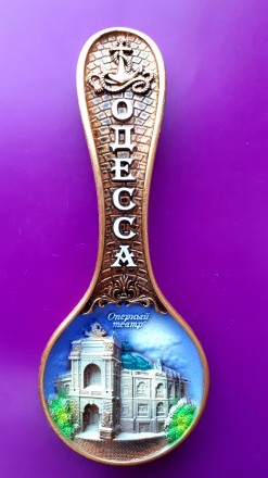 Подложка керамическая декоративная сувенирная ручной работы "Одесса". . . фото 2