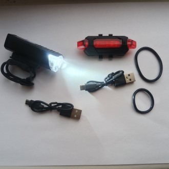 Компактные, бюджетные фонарики с аккумулятором и USB зарядкой (2 провода в компл. . фото 5