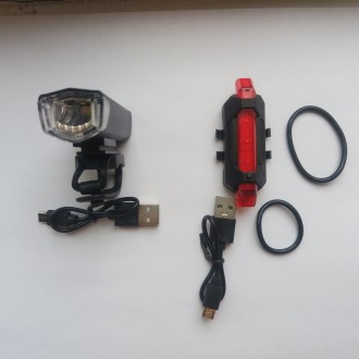 Компактные, бюджетные фонарики с аккумулятором и USB зарядкой (2 провода в компл. . фото 2