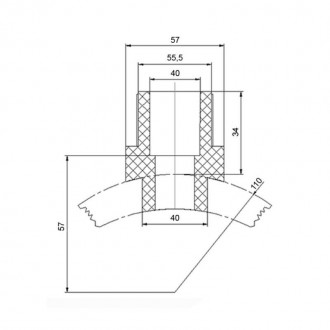 Вварне сідло PPR Blue Ocean 110х40 дасть змогу зробити відведення трубопроводу з. . фото 3
