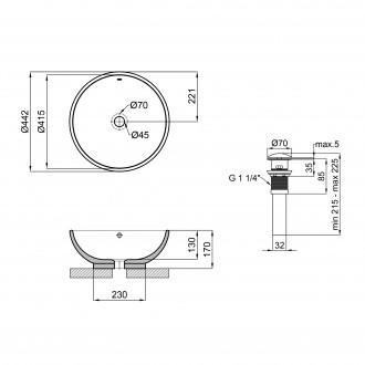 Раковина-чаша Qtap Amazon 430х430х160 White QT02117043NW станет прекрасным допол. . фото 3