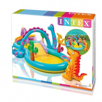 Дитячий ігровий центр Intex 57135 Планета динозаврів - чудово виконаний, барвист. . фото 5