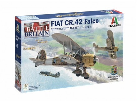 Збірна модель винищувач-біплан FIAT CR.42 FALCO 1:72 Починаючи з успіху C.R. 32 . . фото 2