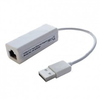 Адаптер ETHERNET, USB 2.0, штекер USB - гніздо 8Р8С, з кабелем призначений для п. . фото 2