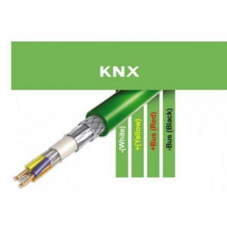 KNX-кабель 2х2х0.8 зелений, 500 м, Hager
Кабель TG018 застосовується для транспо. . фото 3