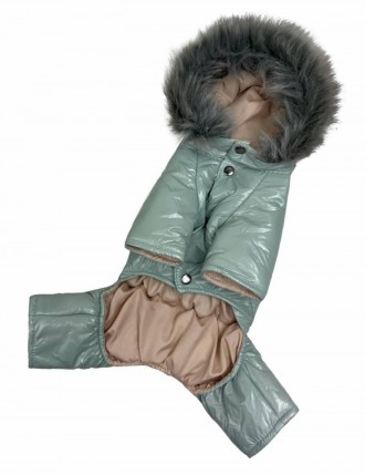 Зимняя одежда костюм для собак, зимний комбинезон для собак теплый лакированный . . фото 4