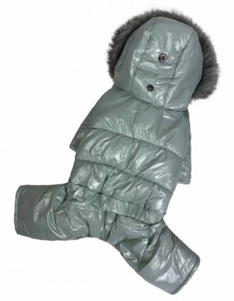 Зимняя одежда костюм для собак, зимний комбинезон для собак теплый лакированный . . фото 7