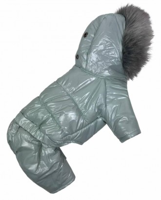 Зимняя одежда костюм для собак, зимний комбинезон для собак теплый лакированный . . фото 3