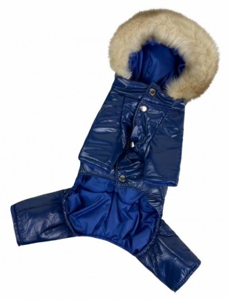 Зимовий одяг костюм для собак, зимовий комбінезон для собак теплий лакований на . . фото 5