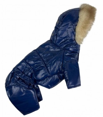 Зимняя одежда костюм для собак, зимний комбинезон для собак теплый лакированный . . фото 3