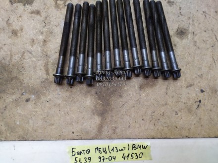 Болт головки блока циліндрів BMW 5 E39 97-04 M52B20( 13 шт.) 000041530. Харків. фото 1 Болт головки блока циліндрів BMW 5 E39 97-04 M52B20( 13 шт.) 000041530. Харків. фото 1